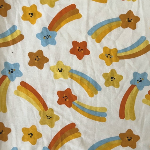 Angel Dear NWT Bamboo Sleeper Gown Colorful Shooting Star Size 0-3M - Picture 4 of 4